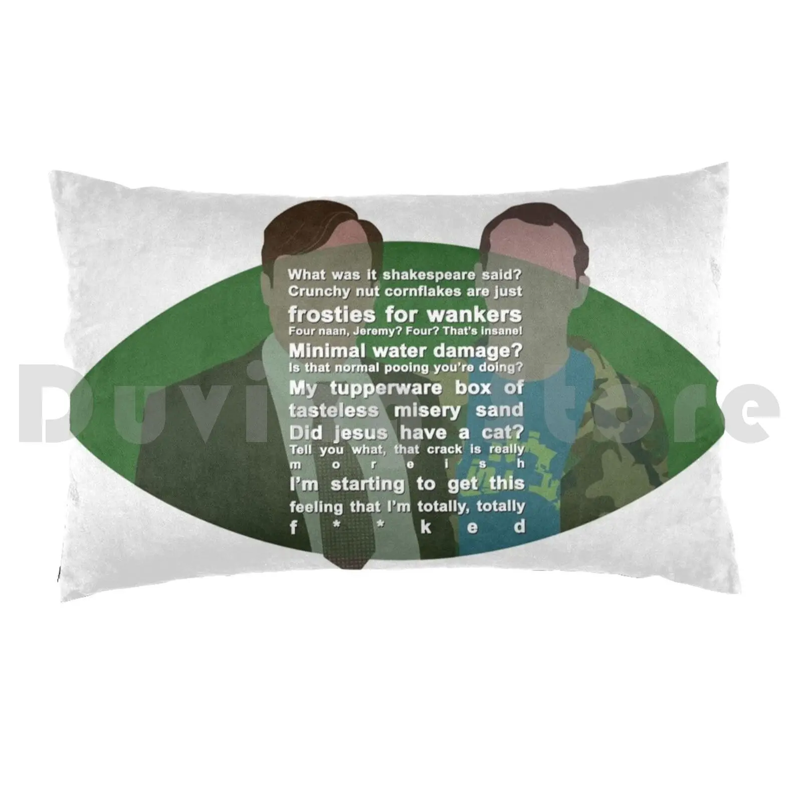 كيس وسادة Peeperos مطبوع 50x75 Peep Show Tv اقتباسات مارك إيز جيريمي جرين ناقلات رهيبة أمازبولز