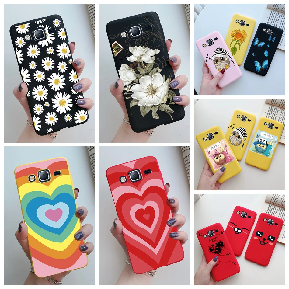 Sunflower Candy Love Heart Silicone Case For Samsung Galaxy Grand Prime Plus G530 G531 J2 Prime SM-G532F Phone Case Coque Fundas