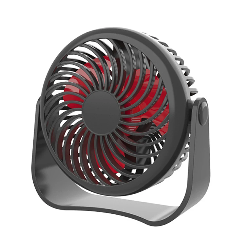 Мини-вентилятор с USB, вращающийся на 360 градусов, 3 скорости