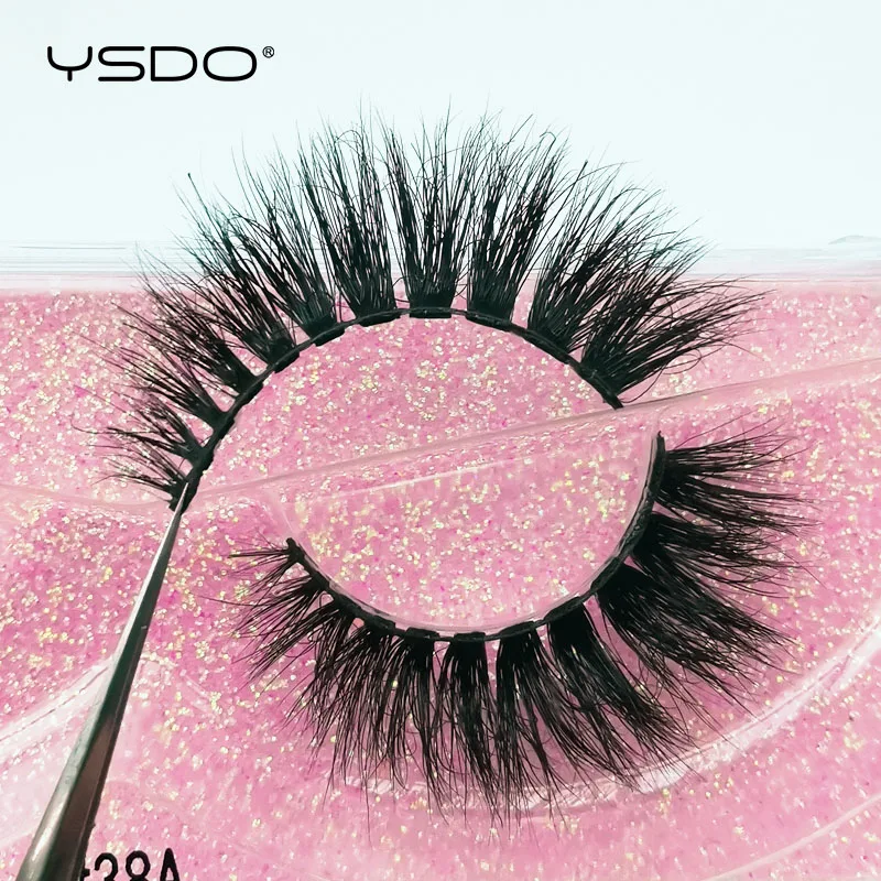 YSDO 1 Paar Kreuzförmige Nerz-Wimpern Weiche Echte 3D-Wimpern Maquiagem Künstliche Wimpern Dramatische Voluminöse Wimpern Make-up Cilios Faux Cils – Detail 16