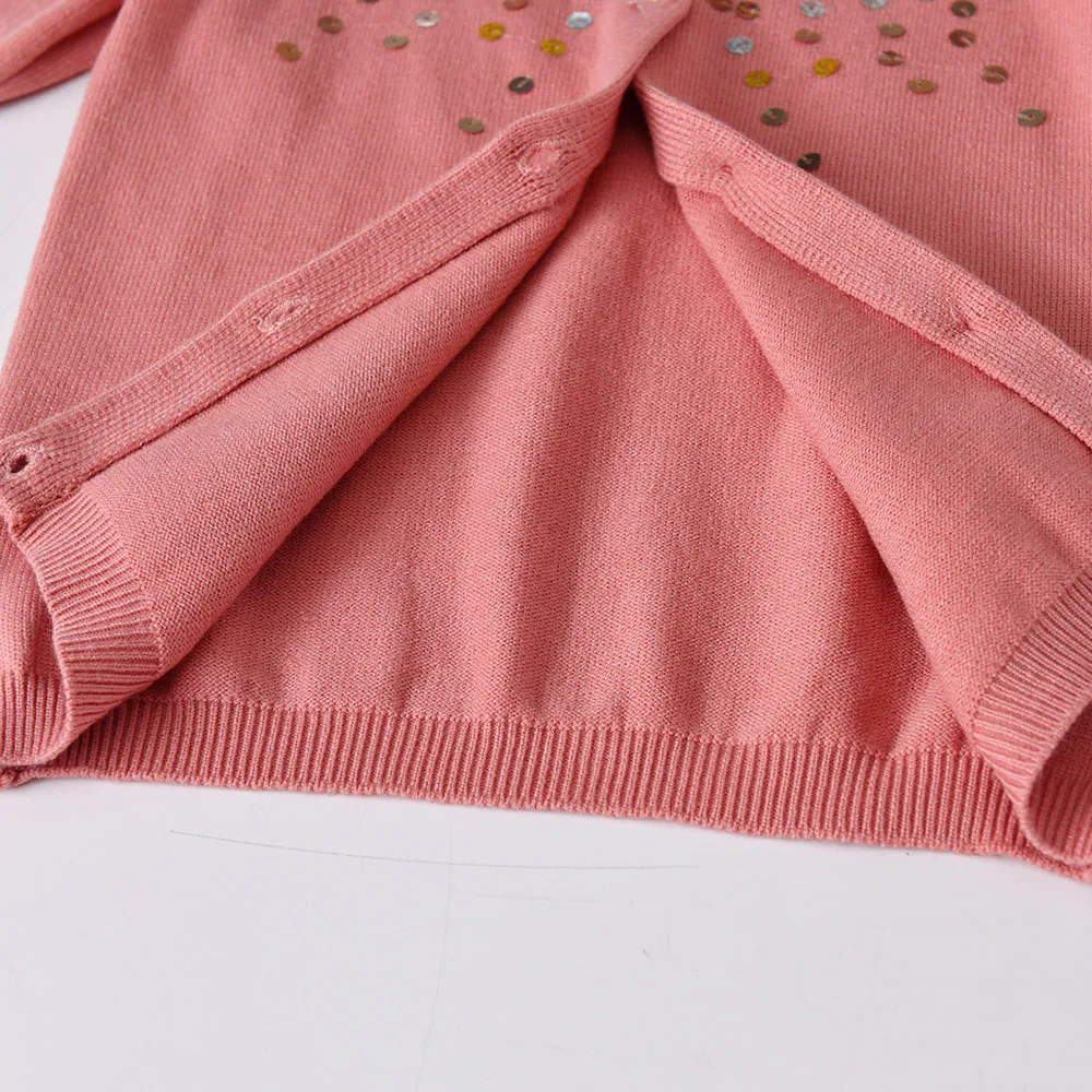 DXTON Girls Cardigan Sweater Spring Autumn Children Knitted Kids Sweater Long Sleeve Toddler Knitwear Girl Cardigan Sweater Coat