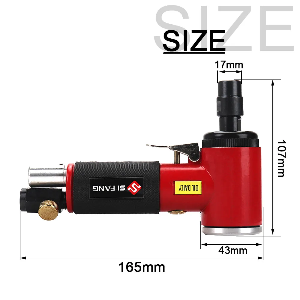 Pneumatic Grinder Machine 1/4inch &1/8 inch Air Belt Sander 90 Degree Polisher Mini Angle Die Air Grinder Air Drilling Machine