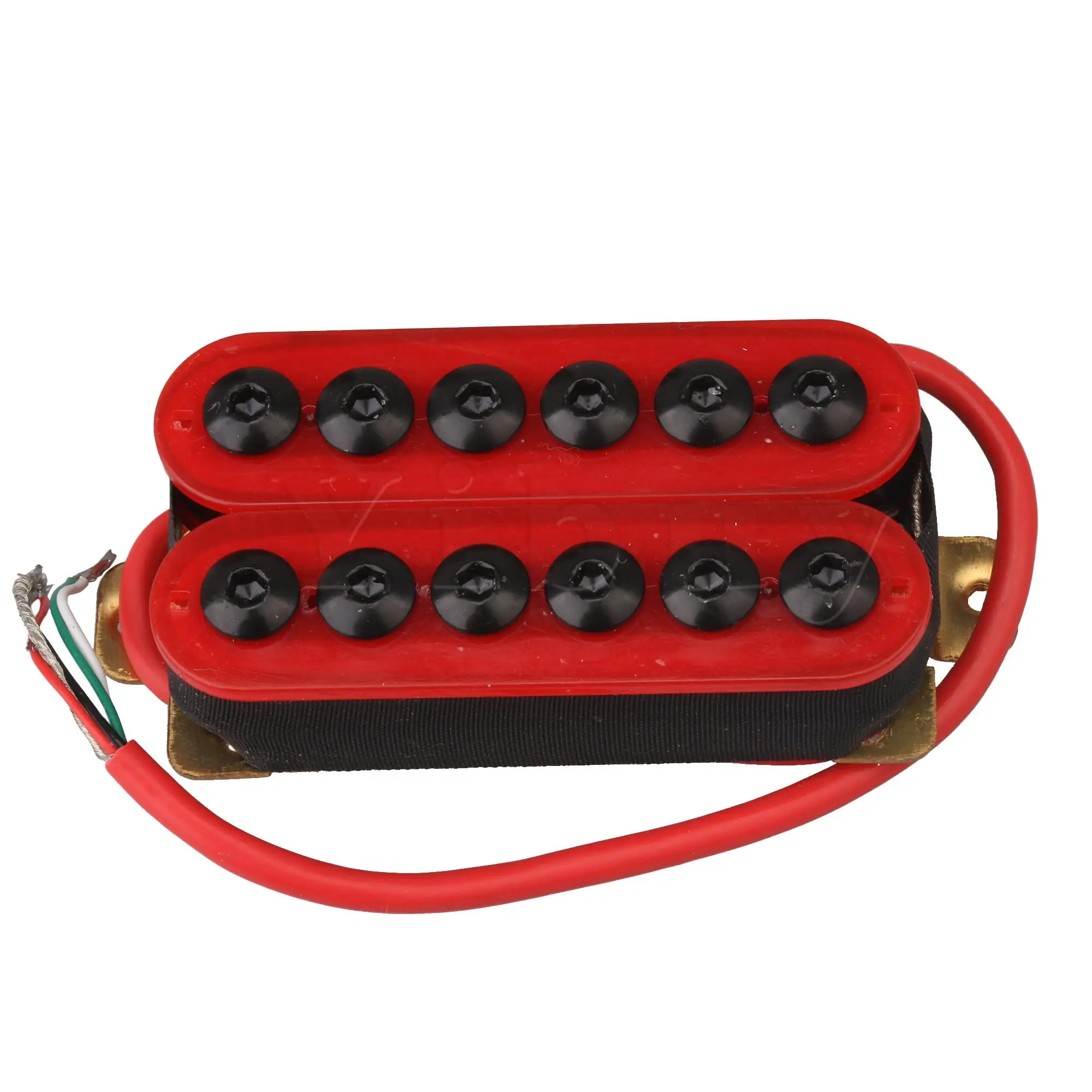 Red HOC-TMB-RD Metal Double Coil Electric Guitar Pickups Humbucker Set