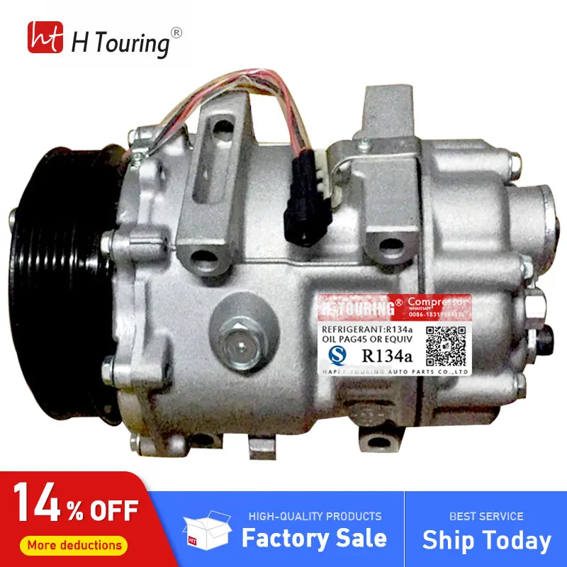 

SD7V16 AC COMPRESSOR For Car FORD FOCUS C-MAX 2.0 TDCi 3M5H-19D629-HD 3m5h19d629hd 1529740 SD7V16 1287 40440118 945704