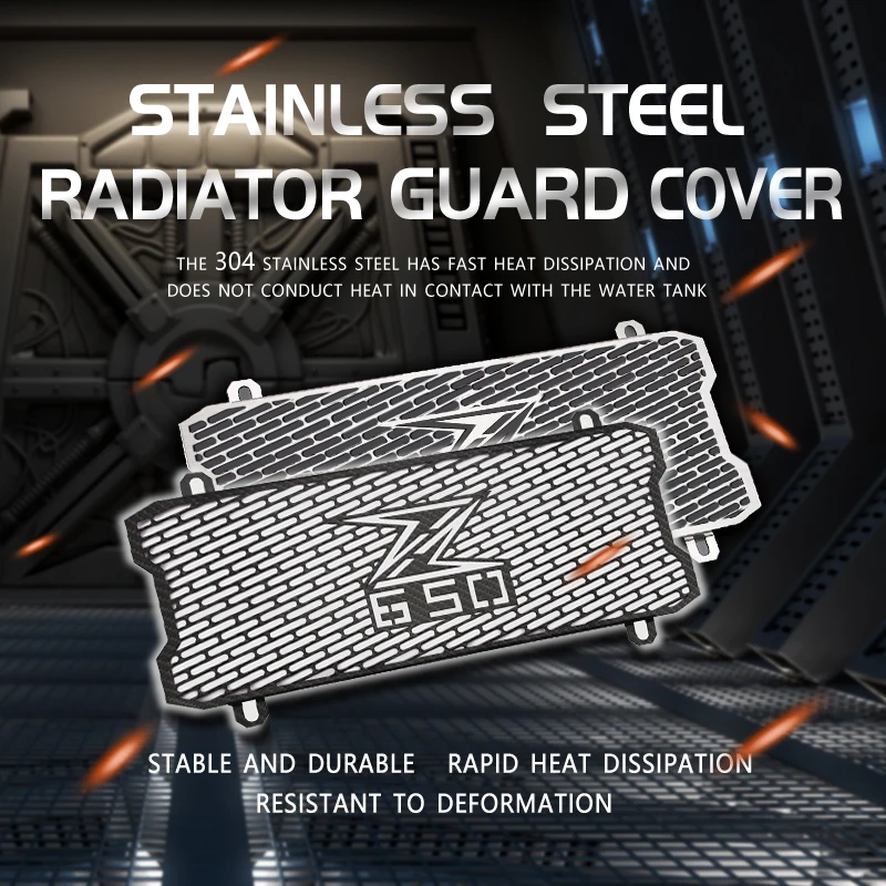 For Z650 Z 650 2017 2018 2019 17 18 19 Motorcycle Accessories Radiator Grille Cover Guard Stainless Steel Protection