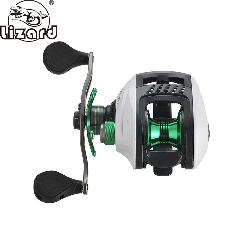 

Lizard High Speed Baitcasting Reel, Ultralight, 10 + 1Stainless Ball Bearings, River, Lake, Sea, Max Speed 9.3:1