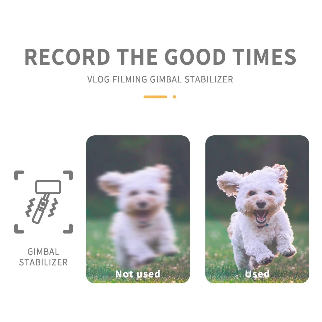 كول ديير جديد gimbal مثبت يدوي الهاتف المحمول فيديو سجل الهاتف مثبت أفقي مع Led ملء ضوء ل هاتف ذكي