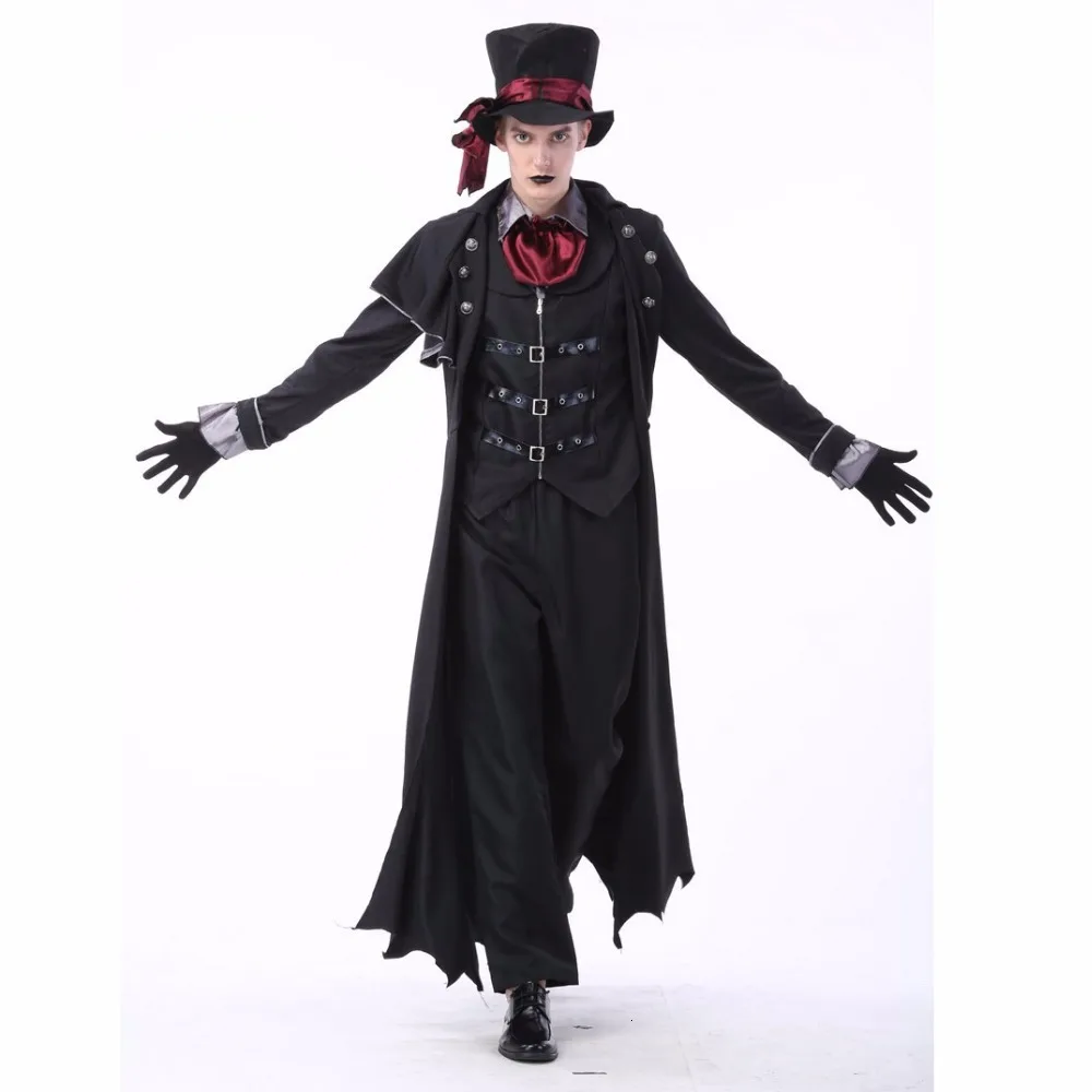 Neue Erwachsene Vampire Kostüme Frauen Herren Halloween-Party Vampiro Paar Film Cosplay Fancy Outfit Kleidung Kleider