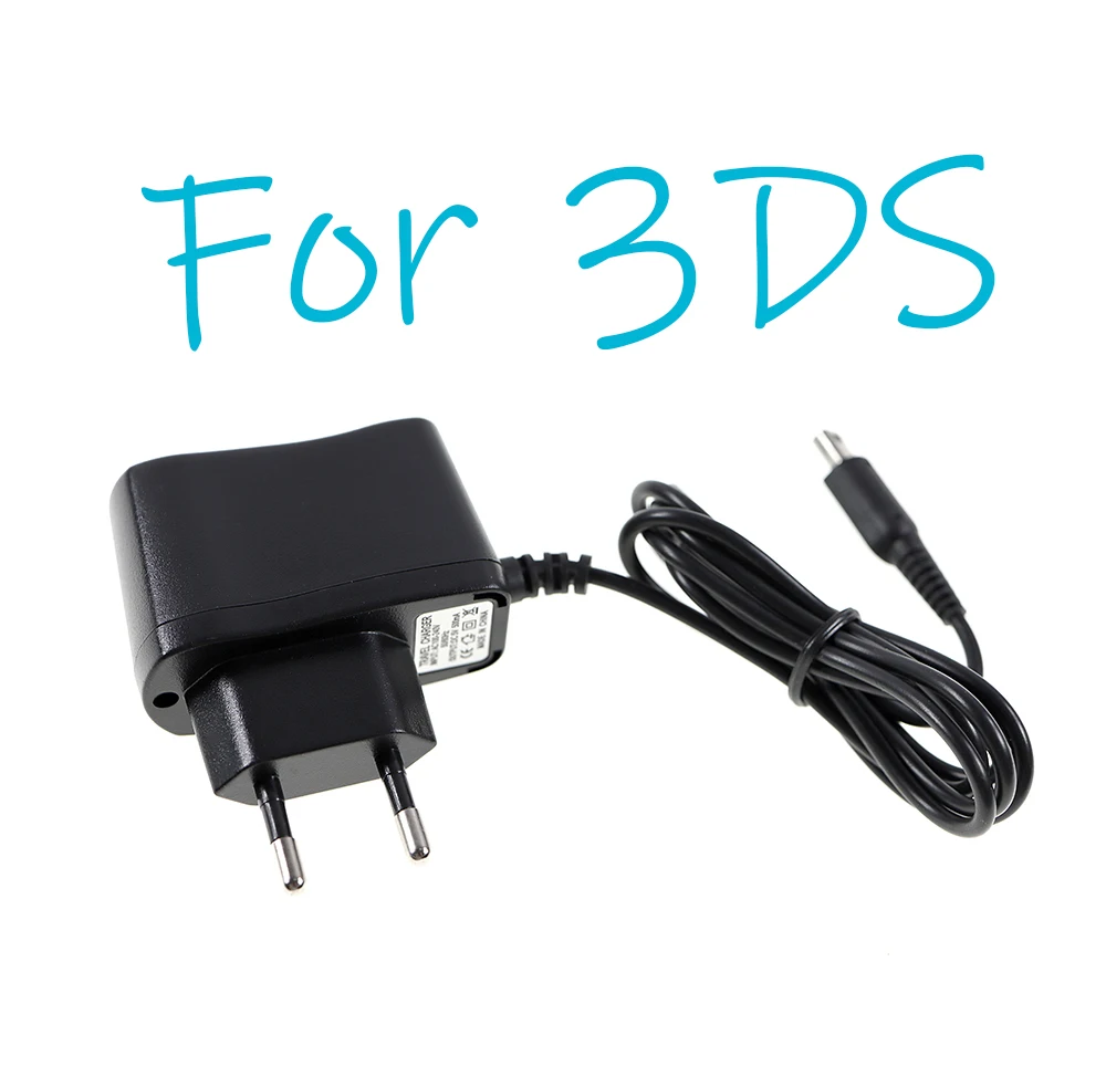 1pc preto ue plug carregador fonte de alimentação adaptador ac para 3ds 3ds xl dsi ndsi xl ndsi ll carregador padrão europeu