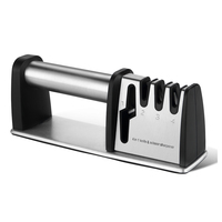 XITUO Knife Sharpener 4 Stage 4 in 1 Diamond Coated Wheel System Non-slip Base Quick Sharpen Blunt Knife Kitchen Accessories