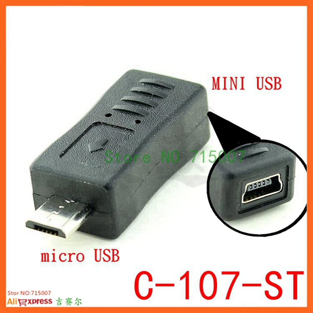 90 องศาซ้ายและขวามุม Mini USB 5pin หญิงเพื่อ Micro USB ชาย Data Sync อะแดปเตอร์ปลั๊ก Micro USB mini USB