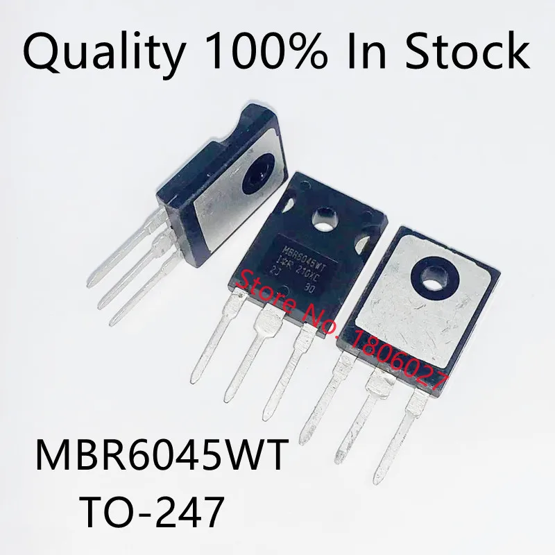 Send free 20PCS MBR6045WTPBF MBR6045WT TO-247 45V  30A  Schottky diode