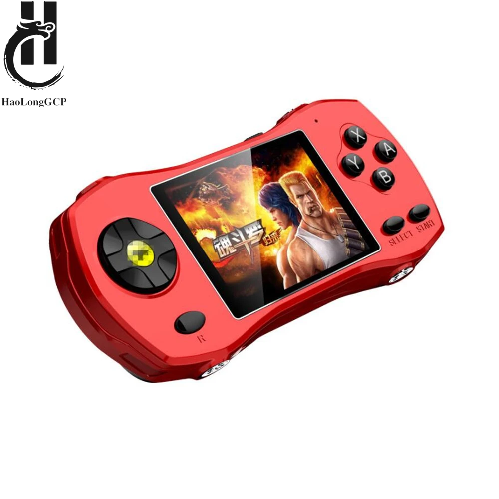 Newest Racing Car Style Mini Game Console 3 inch Handheld Portable Game Player with 620 Retro Free Games kids gift