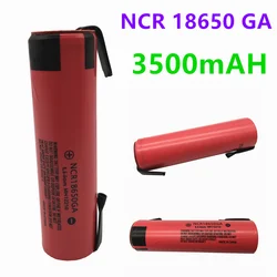 NCR 18650GA wysoki rozładowanie 3.7V 3500mAh 18650 akumulator nadaje się do wszystkich rodzajów produkty elektroniczne + DIY nikiel