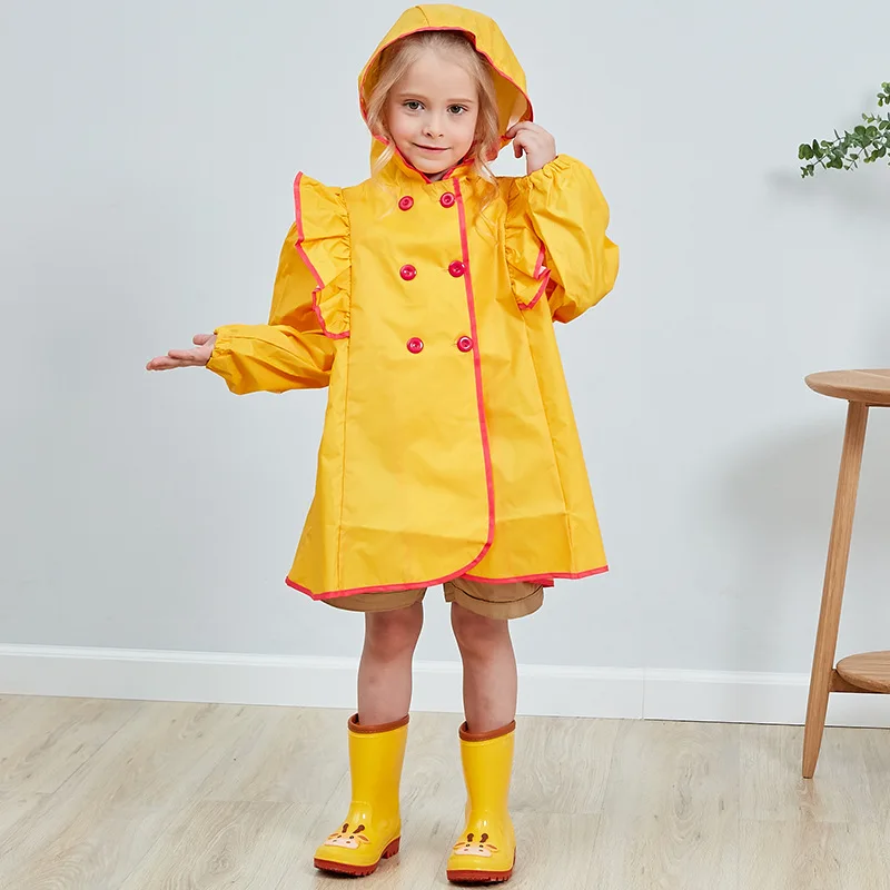 2023 Baby Raincoat for Girls Waterproof Lovely Rain Coat for Kids Rainwear Outdoor Rain Tools Children Outdoor for 3T 4T 5T