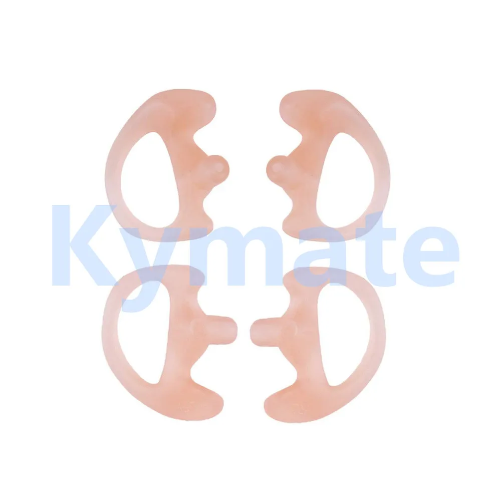 2pcs medium  Silicone Earmold Earbud for all Two-Way Walkie Talkie Radio Air Acoustic Coil Tube Earpiece Ear Mold Headphone FBI