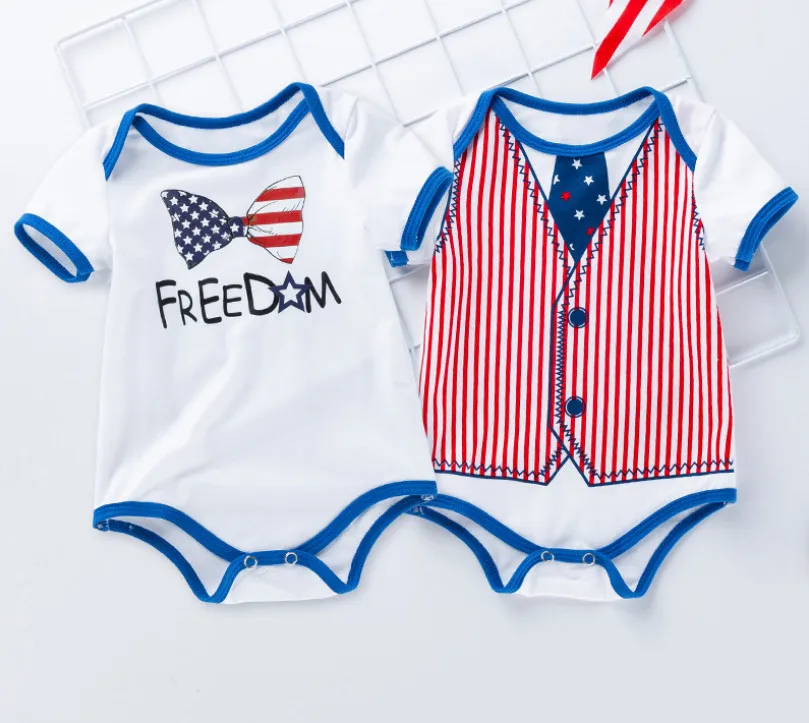 Newborn Bodysuit Cotton Gentleman Summer Kids Bodys Clothing Jumpsuit Brief Baby Girl Boys Clothes Children Infant Gifts