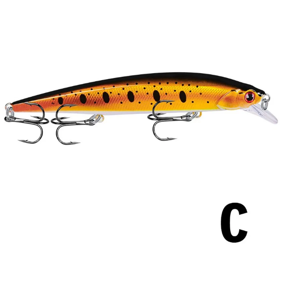 Señuelo de pesca Wobbler de 135mm y 18g, cebo duro Artificial flotante Minnow Crankbait, ojos 3D, aparejos de pesca para lubina y Lucio, 1 ud.