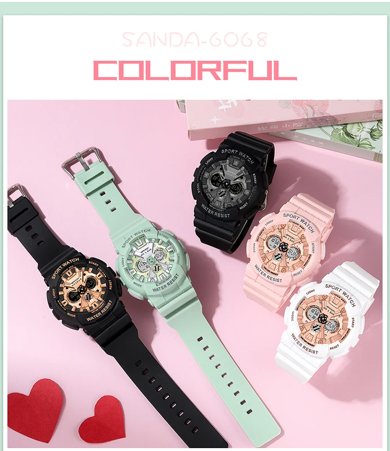 Women's LED Digital Sports Watch description 30