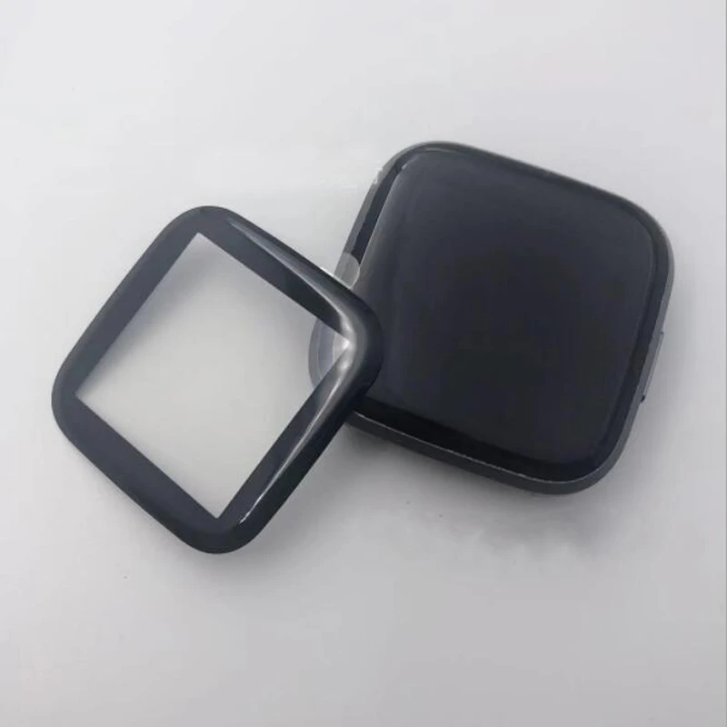 Película de proteção 3d curvada com cobertura total, macio e claro para fitbit versa 2 watch versa2 (não é de vidro)
