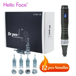 Dr pen ultima M8-W mit 10 stücke mikron adel drahtloses modell mts derma pen digital display schönheit maschine