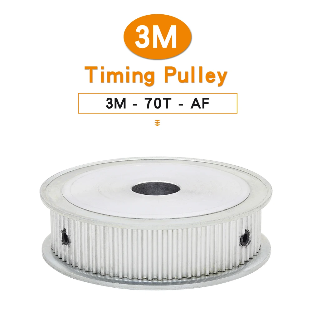 3M-70T Timing Pulley Bore Size 8/10/12/14/15/16/17/19 mm electric Motor Pulley Alloy Material For Width 10/15 mm 3M Timing Belt