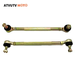 1pair M10 Adjustable Atv Steering Shaft Tie Rod Rack Kit Left&right Hand Tie Rod Ball Joint For Atv Quad Go Kart 200-250MM