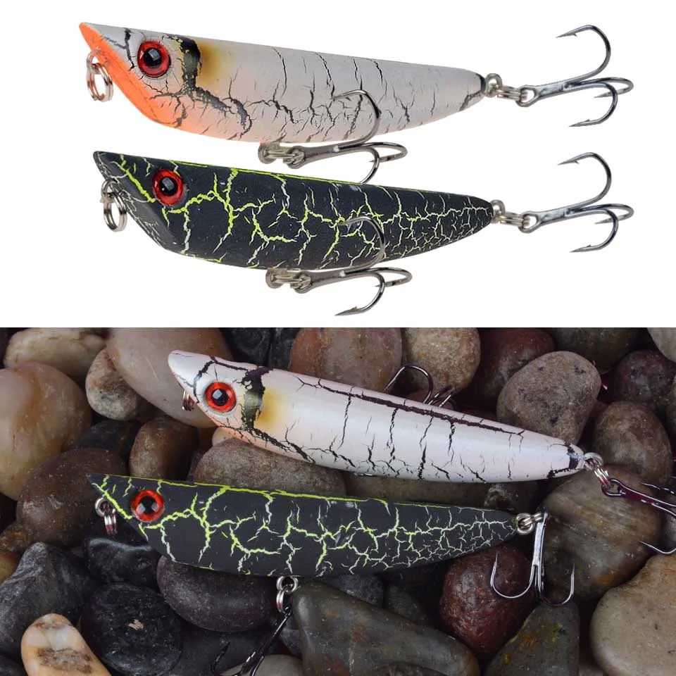 LINGYUE Fishing Pencil Bait Z-pose Walking Dog Action 80mm 8.5g Wobblers Floating Artificial Hard Lure