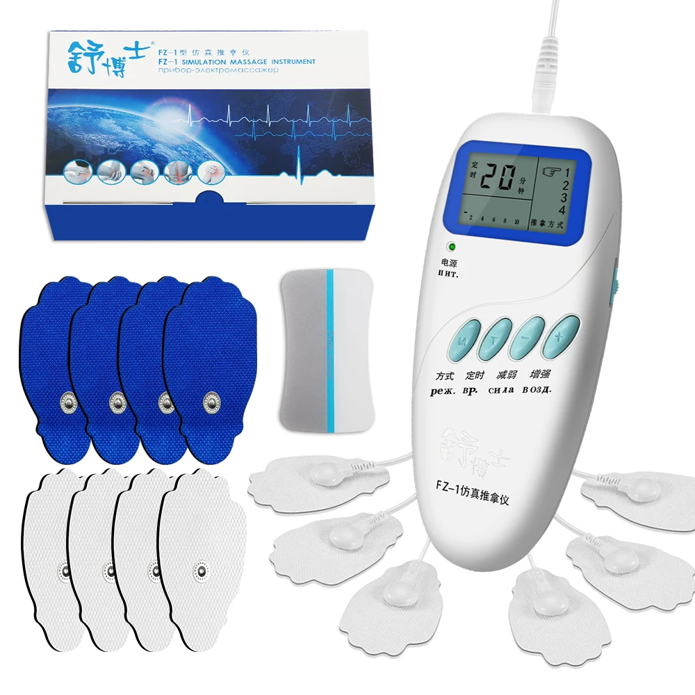 Electrical Muscle Stimulation Massage FZ-1 Quick Result Therapeutic Apparatus Frequency Lcd Cervical Spine Russian Manual