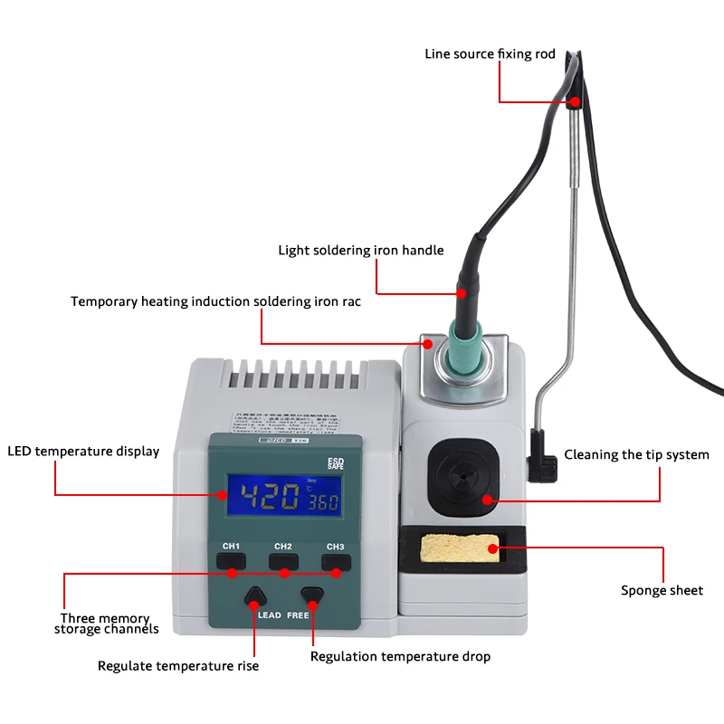 Saldatore JCD T26 stazione di saldatura a riscaldamento rapido 80W saldatore senza piombo 220V/110V JBC strumenti di saldatura per saldatura