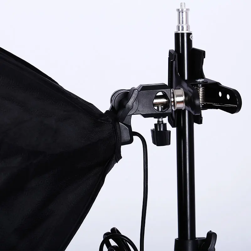 Photo Studio พื้นหลังคลิปฉากหลัง Clamp พร้อมปลั๊ก1/4 "สกรูสำหรับไฟยืนสตูดิโอฉากหลังการถ่ายภาพอุปกรณ์เสริม