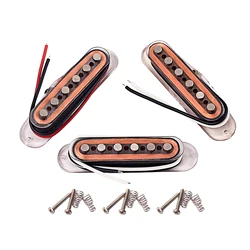 3x SSS Single Coil Pickup with Magnets Vintage Tone Alnico V Single Coil Pickups Set  for ST 6 String Eletric Guitar