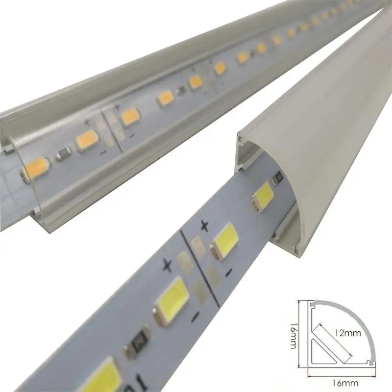 

10PC Wall Corner LED Bar Light DC 12V 50cm SMD 5730 Rigid LED Strip Light 45 Degree Corner For Kitchen Under Cabinet