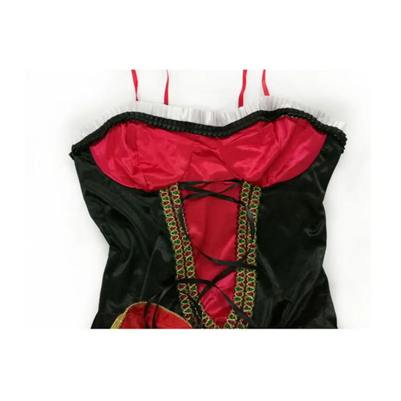 Little Red Riding Hood Costume for Women Fancy Adult Halloween Cosplay Fantasia Carnival Fairy Tale Plus Size Girl Dress+Cloak image 5