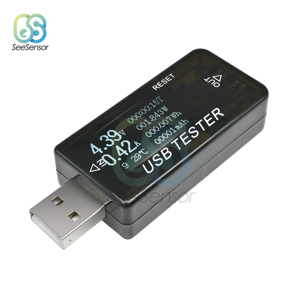 Testeur de Capacité de Chargeur USB 5V 9V 12V 24V 30V LCD, Voltmètre, Ampèremètre