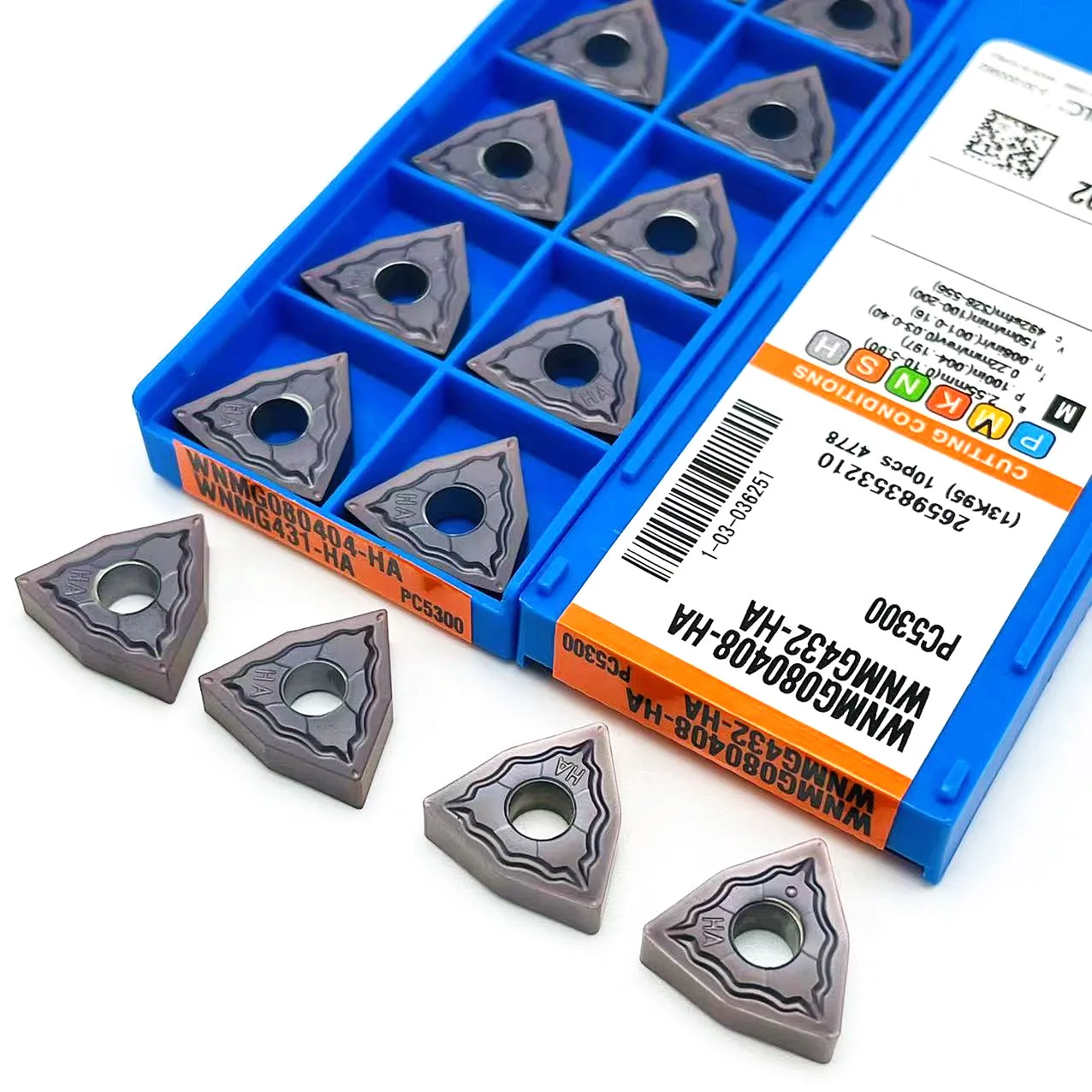 Herramienta de torneado externo WNMG080408 WNMG080404 HA PC5300 CNC WNMG 080404, inserto de carburo