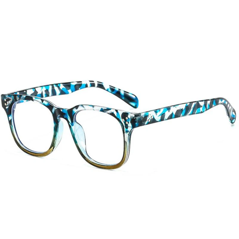 -1 -1.5 -2 -2.5 -3 -3.5 -4 -4.5 -5.0 -5.5 -6.0 Classic Rivets Myopia Glasses With Degree Women Men Black Leopard Frame Glasses