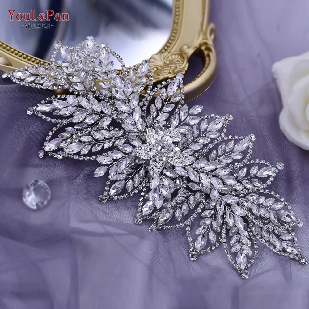 YouLaPan HP413 Crystal diadem dla panny młodej korona ślubne akcesoria do włosów dla nowożeńców nakrycia głowy Handmade Rhinestone pałąk kobiety chluba