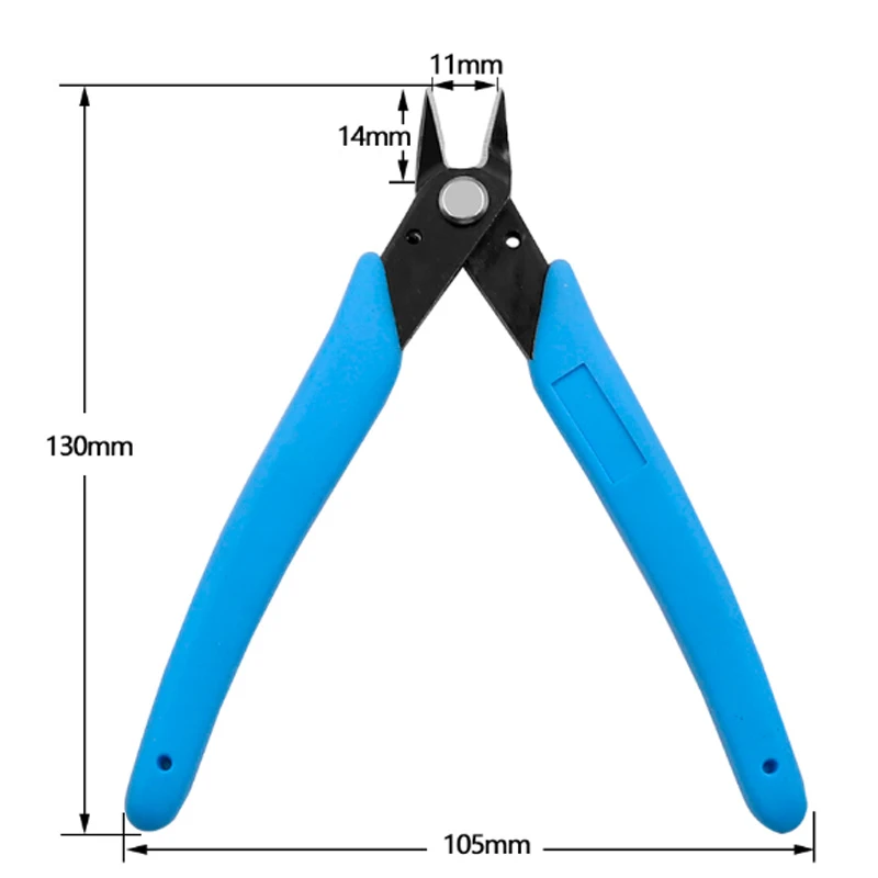 Electrical Component Wire Cable Cutters Cutting Side Snips Flush Pliers Nipper Anti-slip Rubber Mini Diagonal Pliers Hand Tools