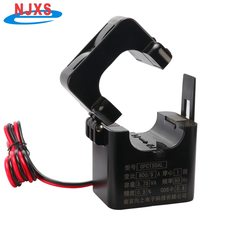 Split Core Current Transformer Electrical OPCT50AL-400/5 500/5 600/5 800/5 1000/5 1200/5 3 Phase Clamp On CT for Meter