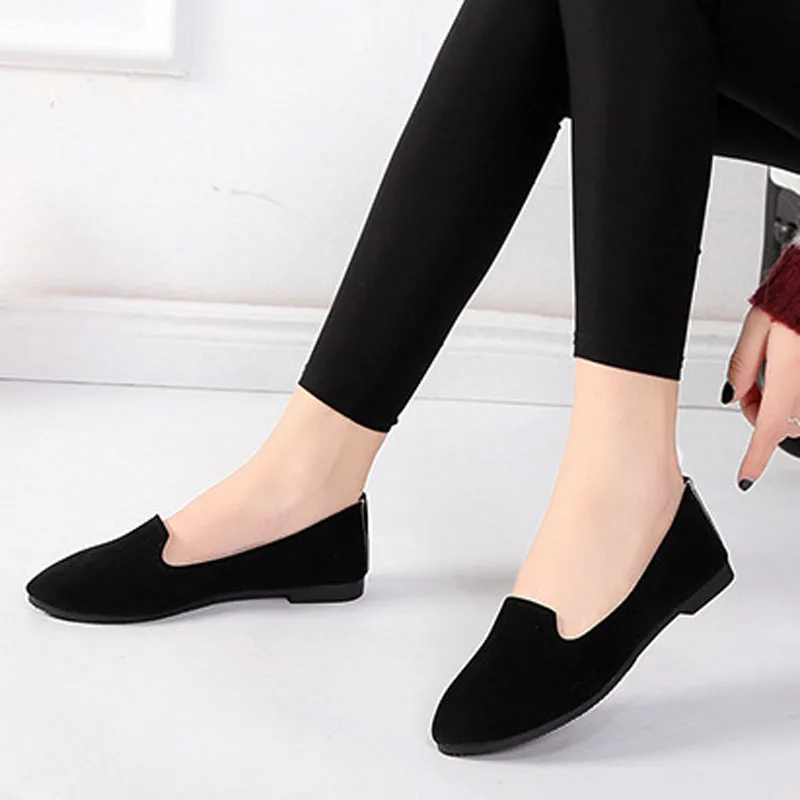 2023 spring and autumn casual women\'s shoes women\'s flat shoes women in candy-colored suede work shoes WSH2216