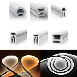 Led neon flexível tubo macio sílica gel ws2812b/ws2811/ws2813/5050/sk6812 tira luz lâmpada ip67 à prova dip67 água para decoração