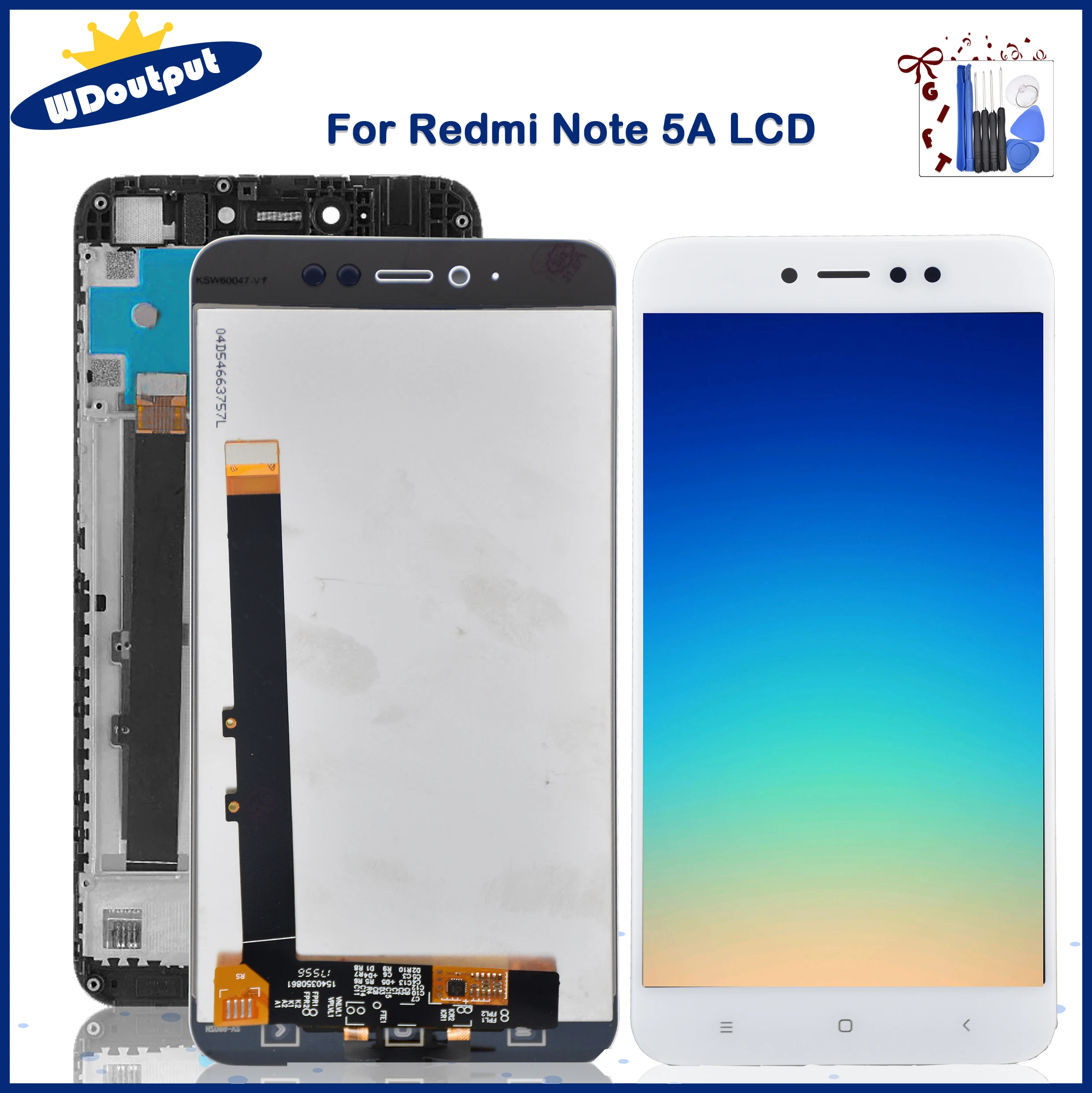 

5.5"For Original Xiaomi Redmi Note 5A LCD Display Touch Screen Digitizer Assembly Replacement For Y1 Y1 lite/MDG6 with frame