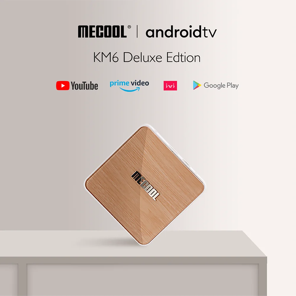 Mecool KM6 Deluxe ATV TV Box Android 10.0 Amlogic S905X4 4GB 64GB Dual Wifi 6 BT 5.0 1000M Google Certified Smart Media Player