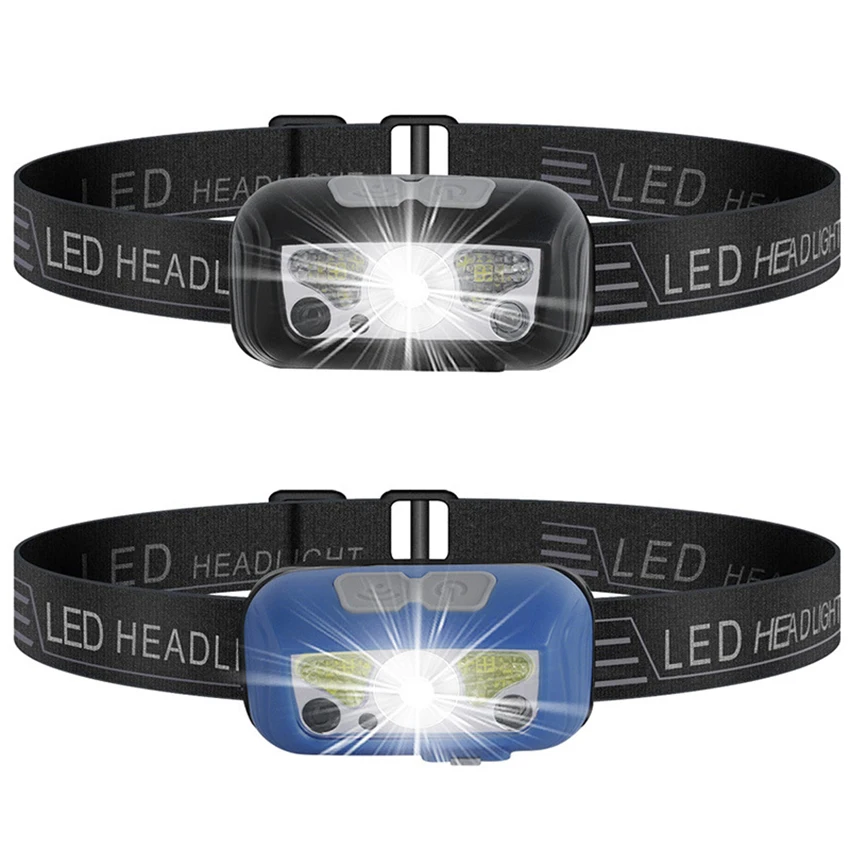 Torcia frontale con luce rossa, lampada frontale impermeabile leggera ricaricabile USB, per campeggio, ciclismo, arrampicata, escursionismo