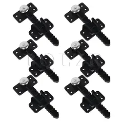BQLZR 14x6cm Plastic Sectional Sofa Invisible Interlocking Sofa Connector Bracket with Hardware Pack of 6