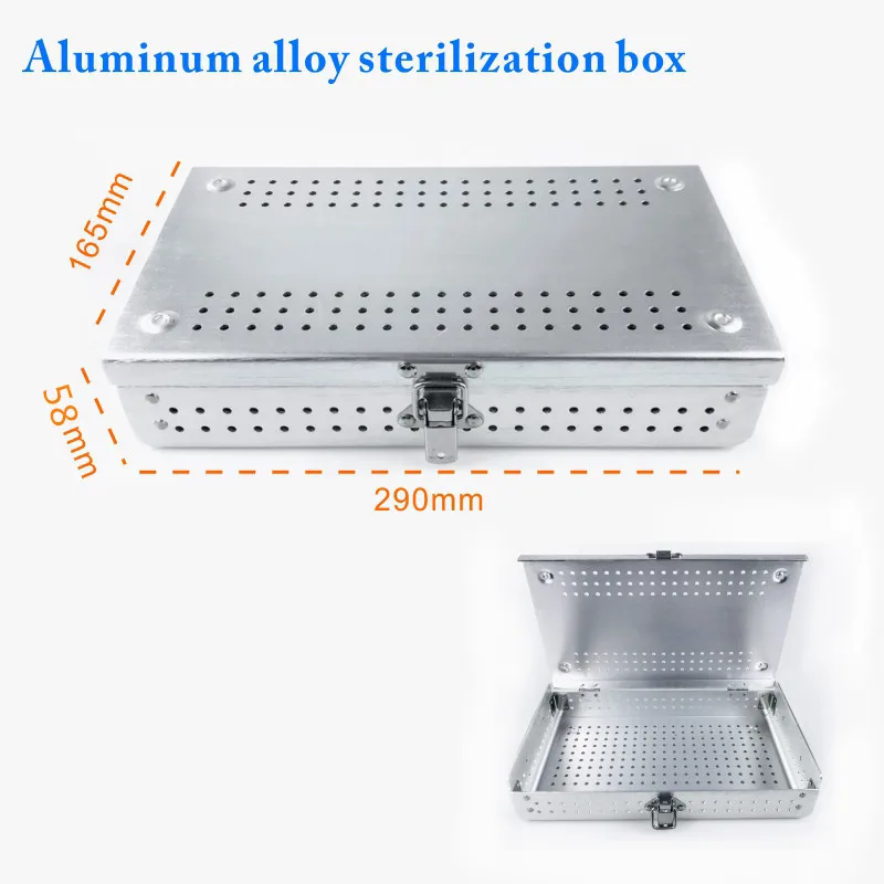 

Aluminium Disinfection Box Sterilization Tray Box Case Surgical Instruments