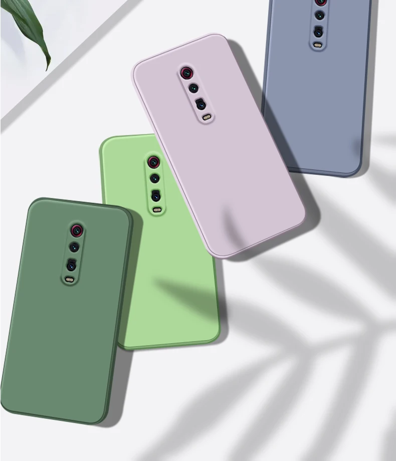 Original Square Liquid Silicone Case for Xiaomi Mi 9T Redmi K20 Pro Camera Lens Protective Soft Cute Phone Back Cover Mi9T 9TPro