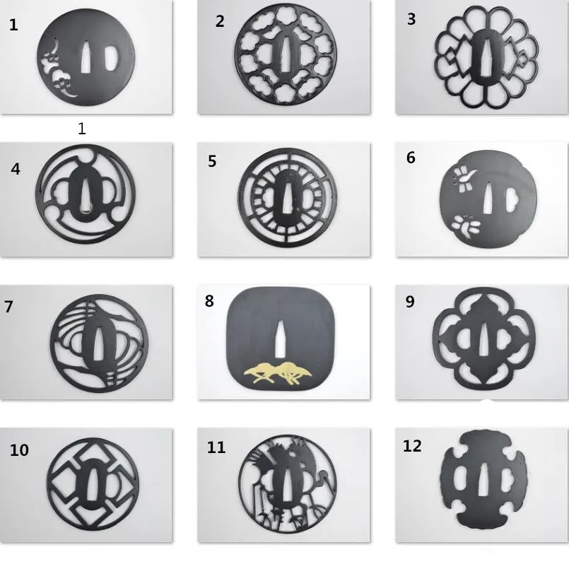 

Steel Tsuba Guard For Japanese Samurai Sword Katana Wakizashi Accessory