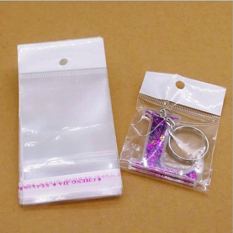 

INTEGRITY 8*12cm 700pcs Event Soft Clear Self Adhesive Seal Poly Package Bag Retail Plastic Packing Pouches W/Hang Hole Hot Sale